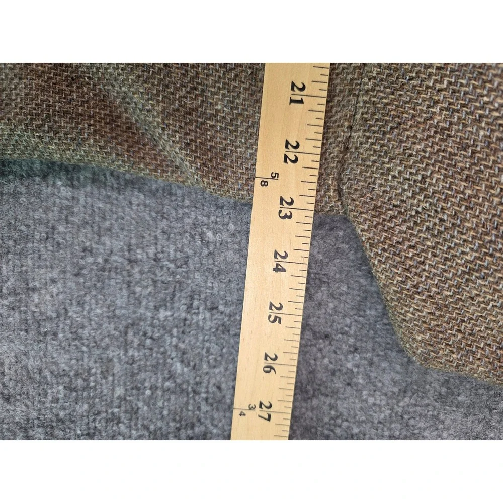 Pendleton Western Wear Wool Tweed Blazer Suede Elbow Patches 46L Vintage 70s